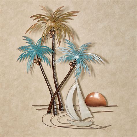 beach house metal art|beach metal wall hangings.